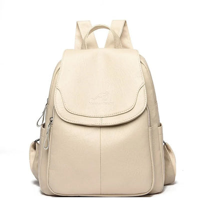 Ladies Bookbag Rucksack Women Large Capacity Backpack Purses High Quality PU Leather Female Vintage School Bags Travel Bagpack