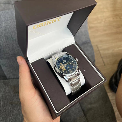 Orient Watch Refurbished Second-hand Japanese Fully Automatic Mechanical Watch Hollowed Out Business Men's Watch 1:1