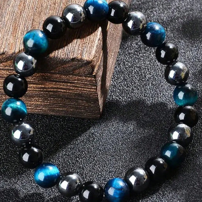 1PC Personalized Fashion Style Bracelet Natural Tiger Eye Stone Men's And Women's Jewelry Suitable For Gift Giving