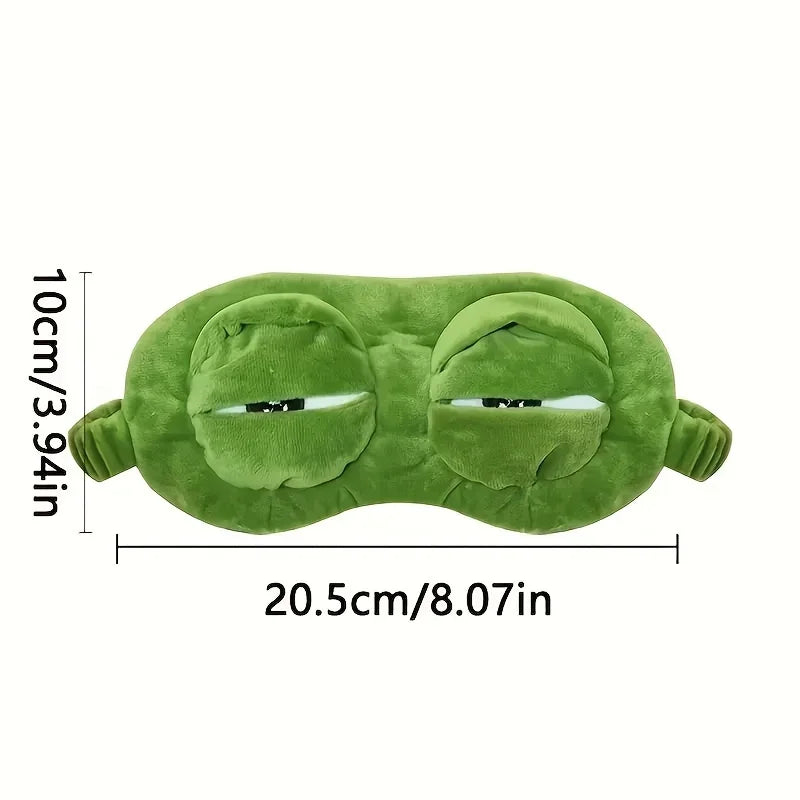 3D Frog Sleep Mask Natural Sleeping Shade Women Men Creative Cartoon Soft Portable Sale Travel Office Eyepatch