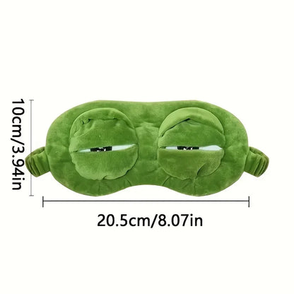 3D Frog Sleep Mask Natural Sleeping Shade Women Men Creative Cartoon Soft Portable Sale Travel Office Eyepatch