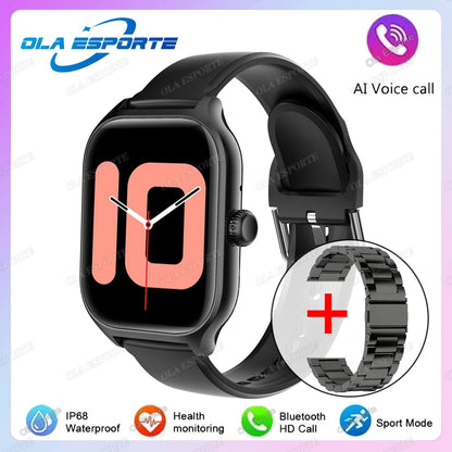 2026 New Smart Watch For Android IOS 2.01Inch Color Screen Bluetooth Call Blood Oxygen/Pressure Monitoring Smart Watch Women Men