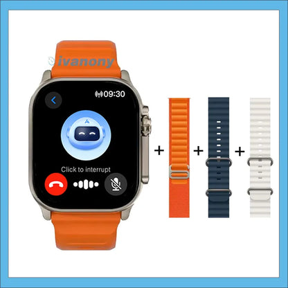 Original HK11 ULTRA3 Smart Watch Support TWS Earphone Connect Network Share Connection AI Robots Receive Call AMOLED Smartwatch