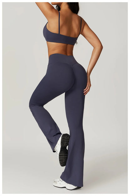 Women Sportswear Yoga Set 2PCS Sport Suit Gym Workout Clothes Short Sleeve Gym Crop Top High Waist Leggings Fitness Sports Wear