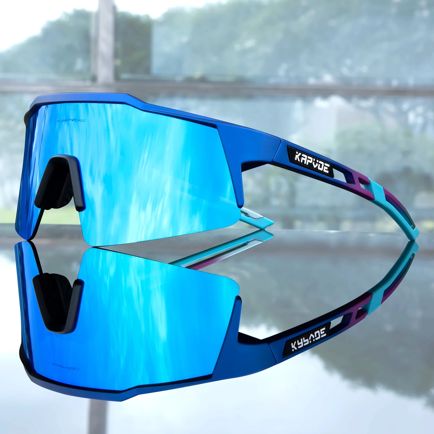 Kapvoe Bike Sunglasses Cycling Glasses for Man MTB Goggles Women Outdoor Camping Hiking Sports  UV400 Riding Bicycle Eyewear
