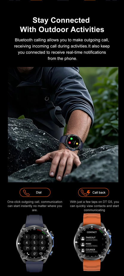 2026 Men GPS New Offline Map Smart Watch 10ATM Waterproof 4GB Route Navigation Clock 1000mAh Battery Outdoors Military Watches