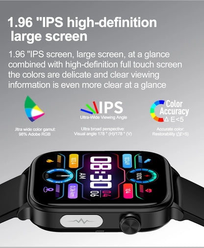 2025 New For XIAOM1 ECG+PPG Blood Fat Uric Acid Health Smartwatch Men Women Heart Rate Blood Pressure Bluetooth Call Smart Watch