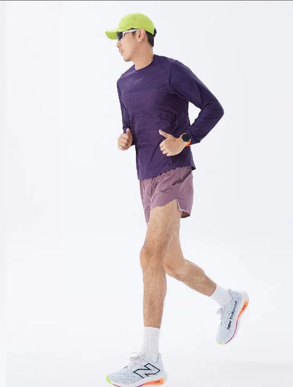 Men Running Shorts Gym Marathon Track Sports Shorts 2 In 1 Quick Dry Workout Training Gym Fitness Short Pants Summer Men Shorts