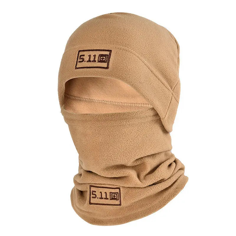 Tactical Fleece Hat&amp;Scarf Set Thermal Head Cover Winter Warm Balaclava Face Mask Sports Cycling Bonnet Neck Protector