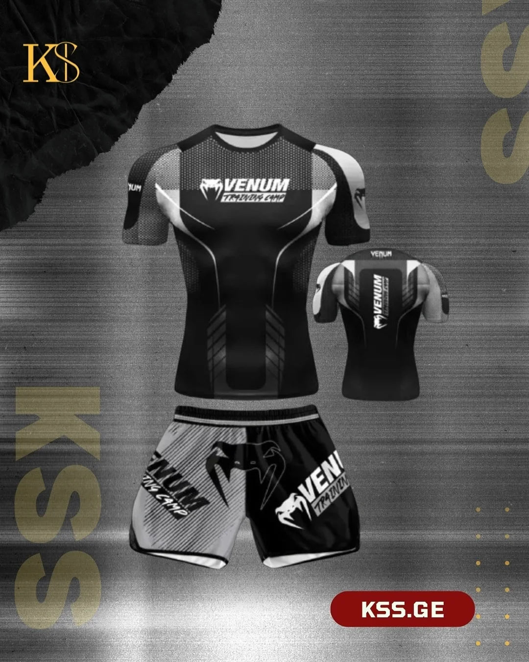 UFC Boxing Muay Thai Short Sleeved Shorts Set MMA Men's and Women's Outdoor Sports Casual Fashion Trend for Adults and Children
