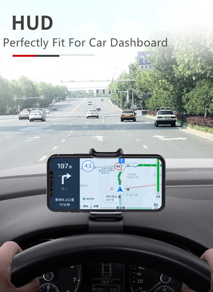 360° rotating car phone holder, universal car dashboard mount, self-gripping mount, fixed phone holder.