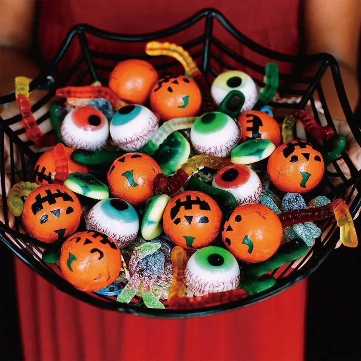 Halloween Spider Web Dessert Basket, Halloween Party Decoration 2025, Candy Bowl, Haunted House, Trick or Treat, Party Supplies, Snack Tray