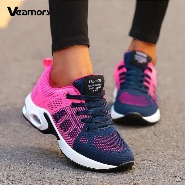 Women Running Shoes Breathable Casual Shoes Outdoor Light Weight Sports Shoes Casual Walking Sneakers Tenis Feminino Shoes