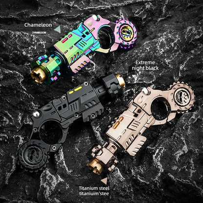 Shell-Ejecting Metal Alloy Toy Gun Realistic Fun Shooting Stress Relief Sensory Toy Pistol EDC Office Desk Gadget Gift for Boys