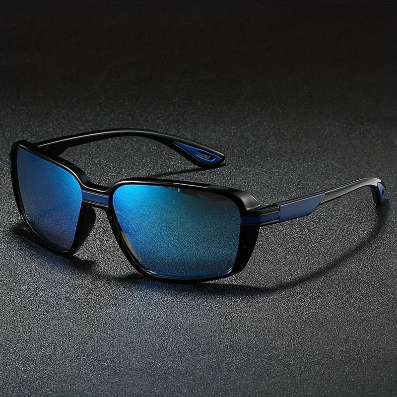 Classic polarized sports sunglasses, unisex, ideal for driving, fishing, hiking, and outdoor activities, UV400 protection.