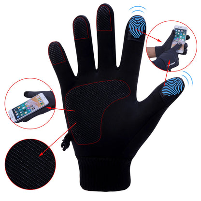 Men's and women's winter gloves, touchscreen warm gloves, waterproof, windproof, thermal gloves for driving, running, skiing, and riding.