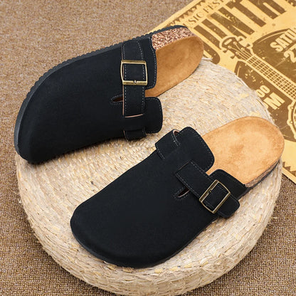 Fashion Men Mules Shoe with Arch Support Birkens Mens Shoes Men's Suede Sandals Retro Cork Clogs Unisex Classic Beach Тапочки