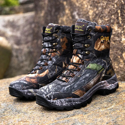 Men's Camouflage Tactical Boots Desert Waterproof Work Safety Shoes Mountaineering Shoes Ankle Boots Men's Outdoor Boots