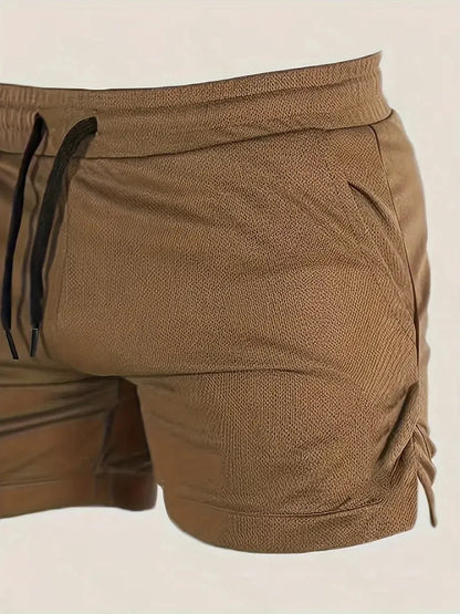 Mens Gym Training Shorts Men Sports Casual Clothing Fitness Workout Running Grid quick-drying compression Shorts Athletics