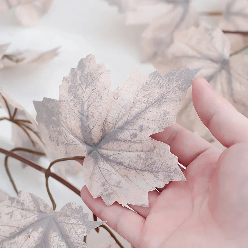 1pc simulation maple leaf vine, artificial leaves, autumn, Christmas, Halloween, harvest festival, Thanksgiving decoration