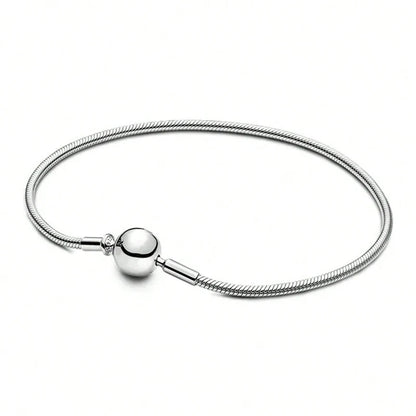 925 Sterling Silver Zircon Sweet Love Heart Bracelet DIY Bead Making Fit Original Pan Bracelets Fine Jewelry Gift