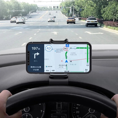 360° rotating car phone holder, universal car dashboard mount, self-gripping mount, fixed phone holder.