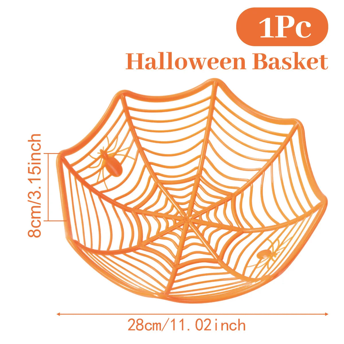 Halloween Spider Web Dessert Basket, Halloween Party Decoration 2025, Candy Bowl, Haunted House, Trick or Treat, Party Supplies, Snack Tray