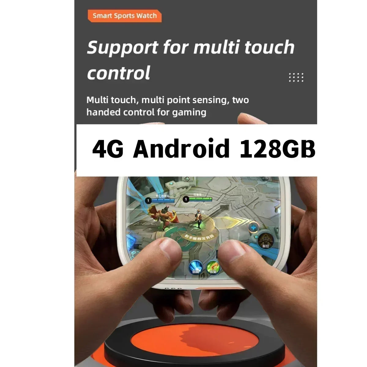 Original 4G Smartwatch CDS9 S9 S10 Ultra Rotary Camera GPS WIFI Heart Rate Tracker 256GB Storage Download Apps Sport Smart Watch