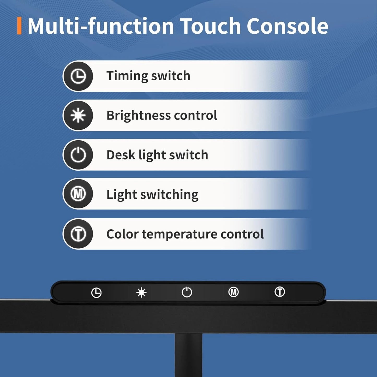 Desk Lamp, 3 Colors Stepless Dimming LED Desk Lamps for Home Office Adjustable Memory Desk Light with Touch Clamp/Remote Control