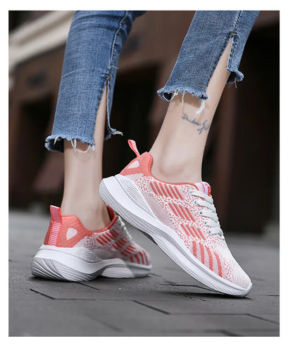 Women Running Shoes Breathable Casual Shoes Outdoor Light Weight Sports Shoes Casual Walking Sneakers Tenis Feminino Shoes