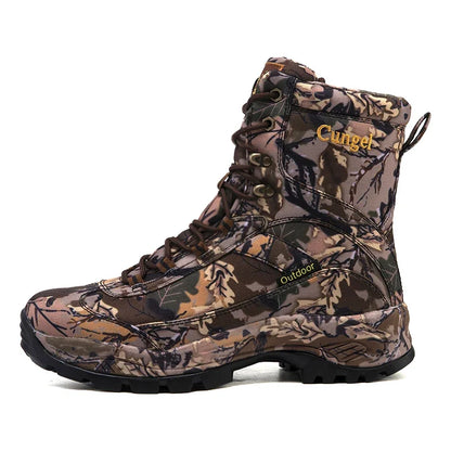 Men's Camouflage Tactical Boots Desert Waterproof Work Safety Shoes Mountaineering Shoes Ankle Boots Men's Outdoor Boots