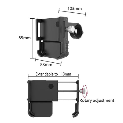 E-bike accessories Mobile phone holder Aluminium alloy 24-80V universal USB charging Bluetooth player