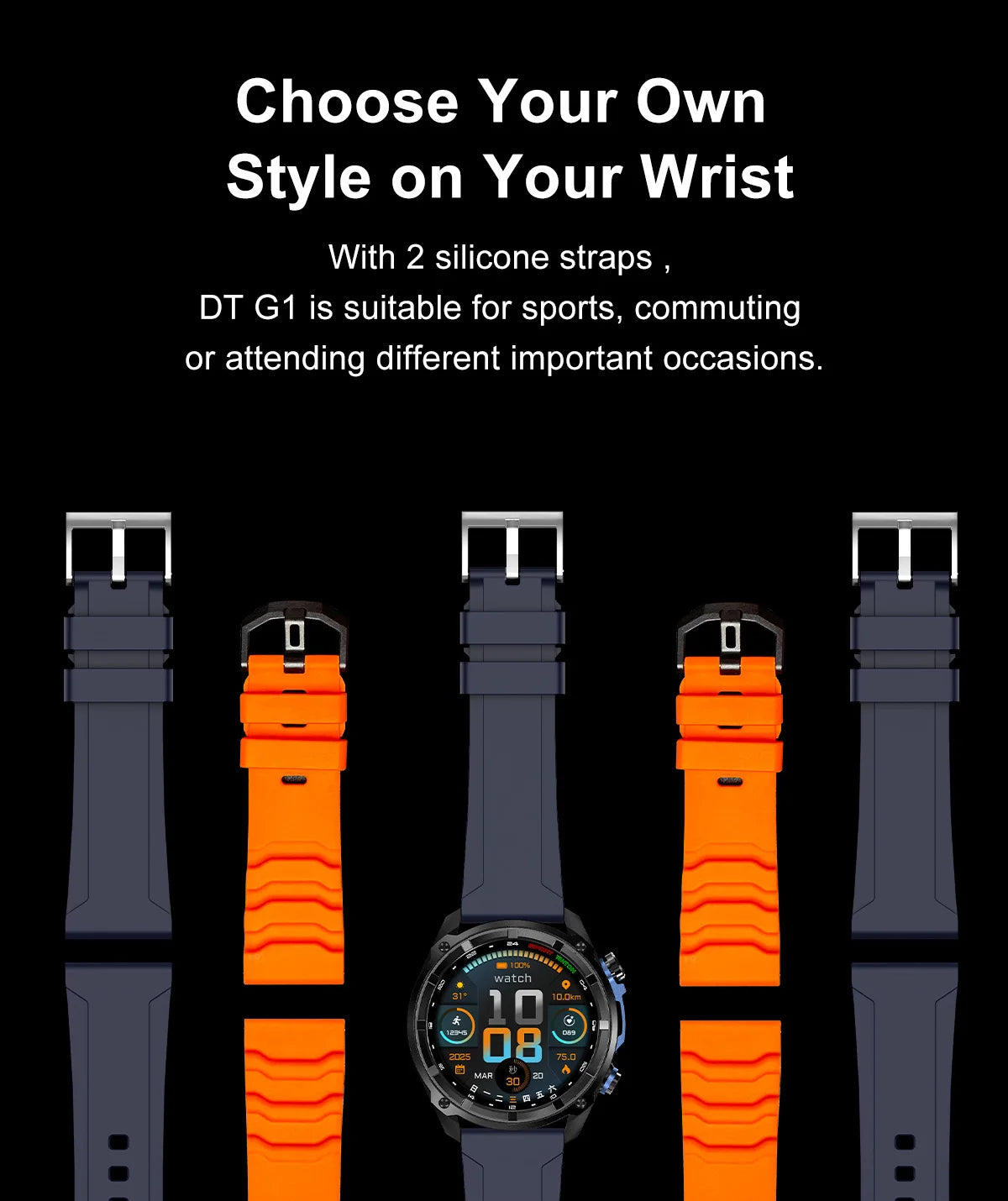 2026 Men GPS New Offline Map Smart Watch 10ATM Waterproof 4GB Route Navigation Clock 1000mAh Battery Outdoors Military Watches