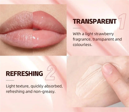 Lip plumper oil, instant volumizer, increases lip elasticity, long-lasting hydration, lip gloss, sexy beauty makeup.