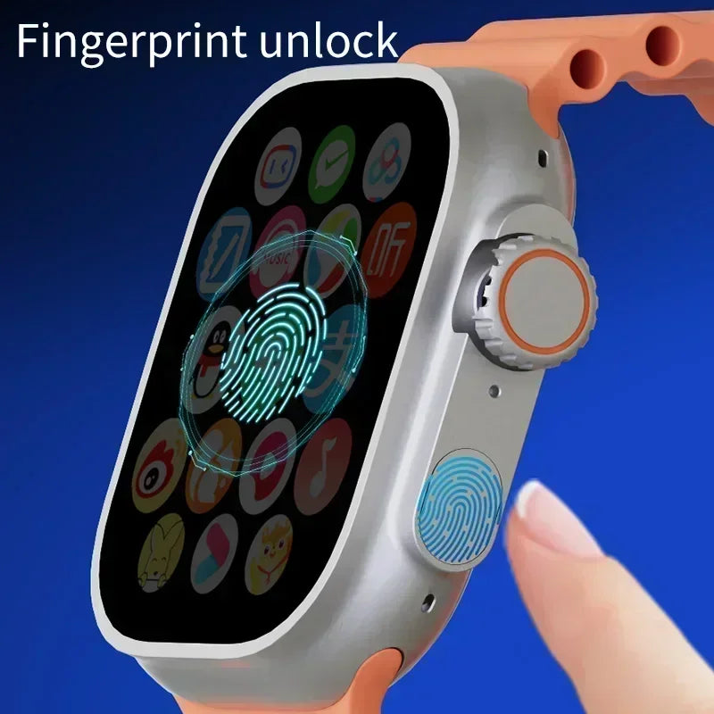 4G Android Smartwatch DW100 New Global Call Fingerprint Unlock 4G SIM Card 2.29 Inch AMOLED Video Chat WIFI GPS App Download