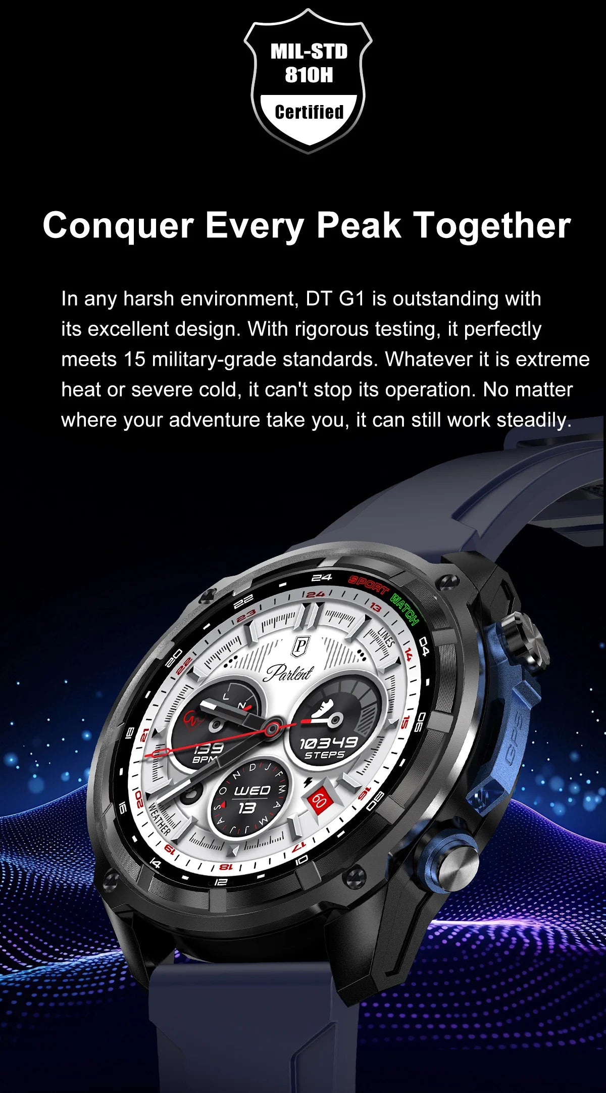 2026 Men GPS New Offline Map Smart Watch 10ATM Waterproof 4GB Route Navigation Clock 1000mAh Battery Outdoors Military Watches