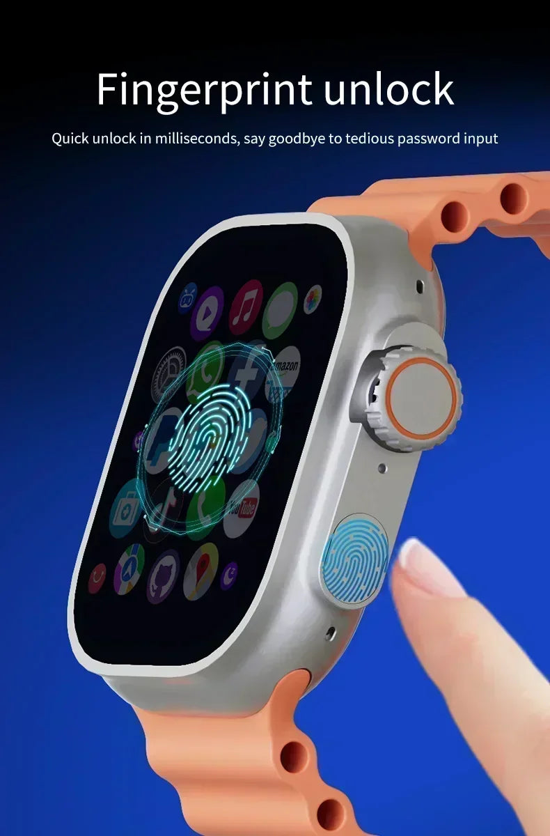 4G Android Smartwatch DW100 New Global Call Fingerprint Unlock 4G SIM Card 2.29 Inch AMOLED Video Chat WIFI GPS App Download