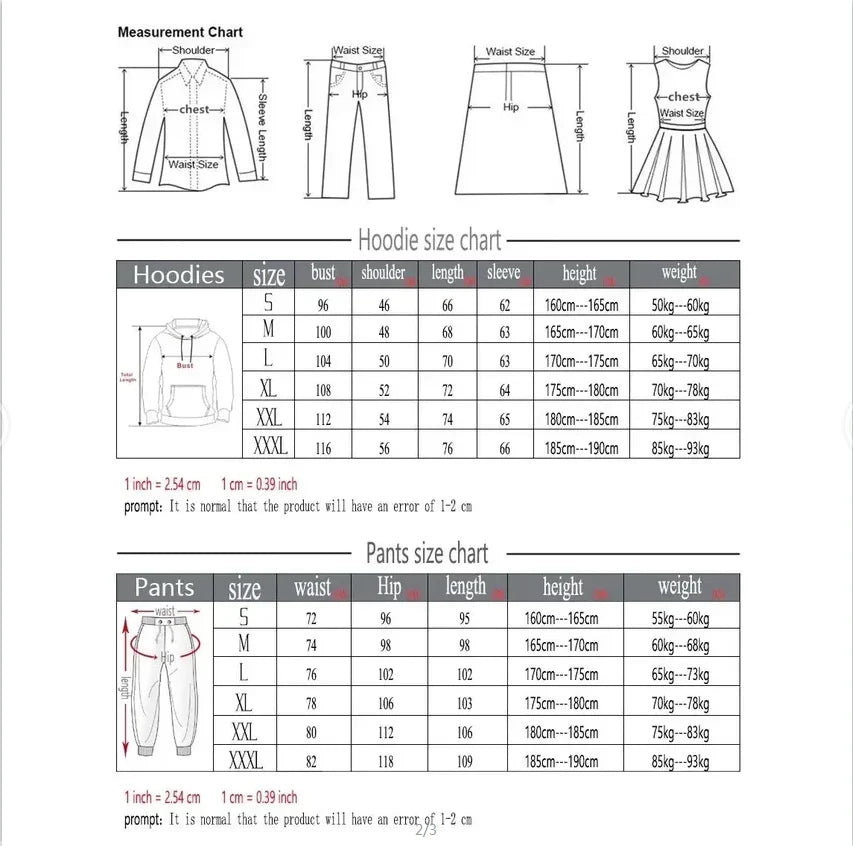 Winter Hoodie Sets Men Fashion Fleece Red Hoodies Black Brand Pants Casual Jogger Suit Tracksuit Sweatshirt