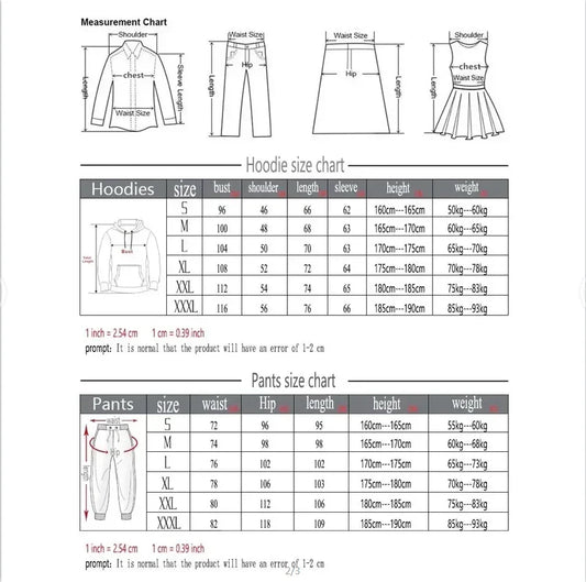 Winter Hoodie Sets Men Fashion Fleece Red Hoodies Black Brand Pants Casual Jogger Suit Tracksuit Sweatshirt