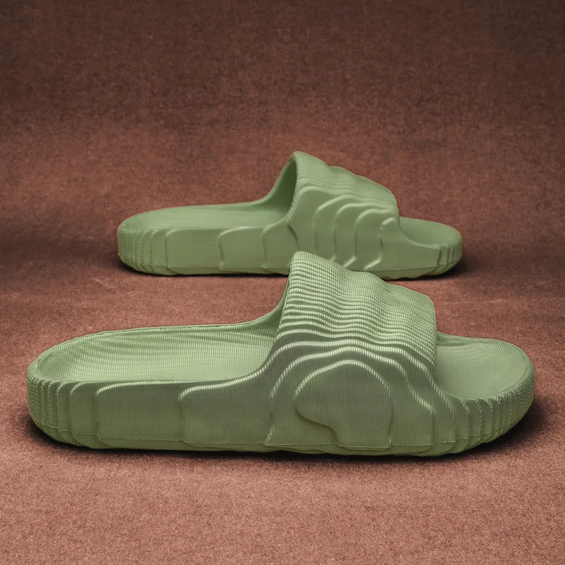 Indoor Outdoor Slippers For Men Women Summer Platform Shoes Soft EVA Anti-slip Couples Bathroom Beach Slides Leisure Sandals