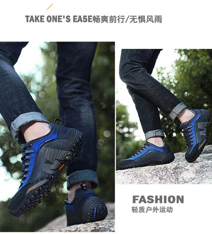 Outdoor couple hiking shoes, men's waterproof hiking shoes, leather tactical shoes, women's non slip outdoor shoes