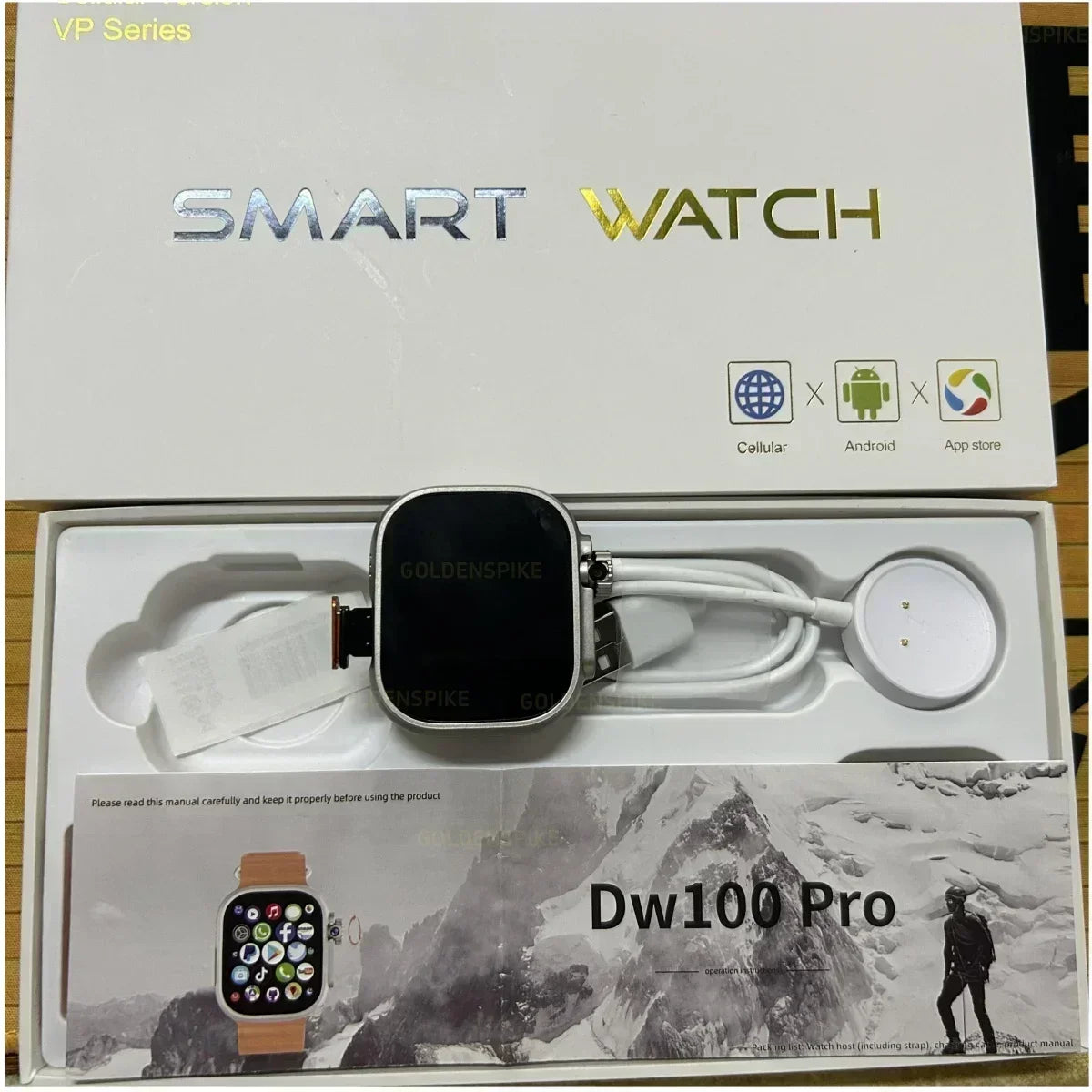 4G Android Smartwatch DW100 New Global Call Fingerprint Unlock 4G SIM Card 2.29 Inch AMOLED Video Chat WIFI GPS App Download