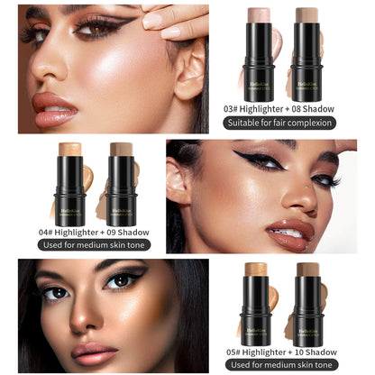Multifunctional Highlight Shadow Contouring Stick Concealer Face Brightening Multifunctional Blush Stick