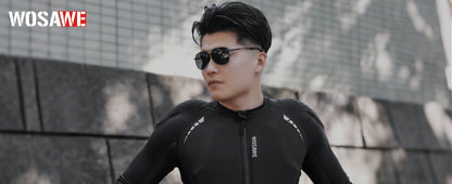 WOSAWE Men's Motorcycle Racing Jacket Off-Road CE Protective Gear Motocross Soft Armor Body Protector Sports Racing Equipment