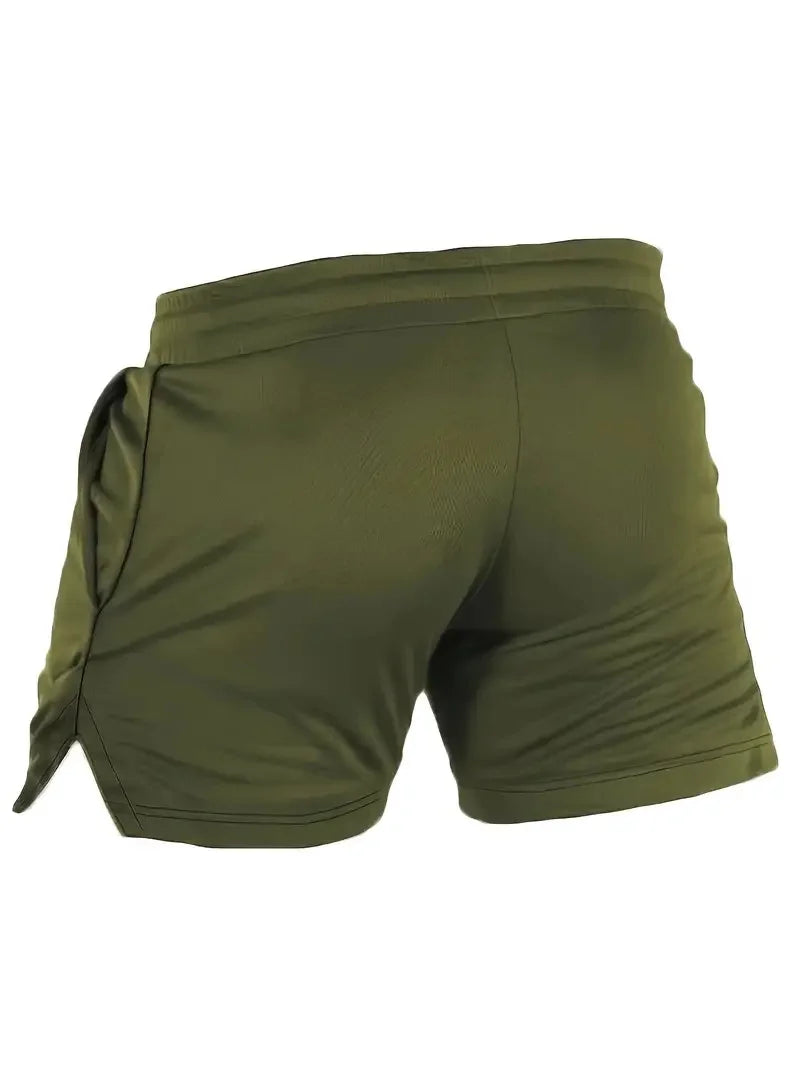 Mens Gym Training Shorts Men Sports Casual Clothing Fitness Workout Running Grid quick-drying compression Shorts Athletics