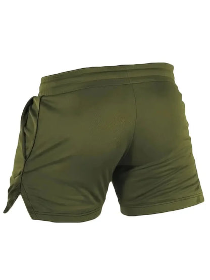 Mens Gym Training Shorts Men Sports Casual Clothing Fitness Workout Running Grid quick-drying compression Shorts Athletics
