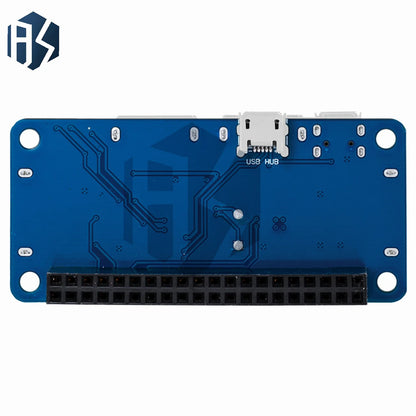 4 Ports USB HUB HAT For Raspberry Pi 3 / 2 / Zero W Extension Board USB To UART For Serial Debugging Compatible With USB2.0/1.0