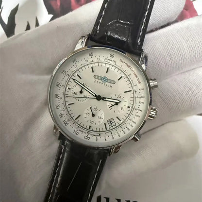 2026 new Zeppelin men's watch retro small three needle chronograph hands luxury gift 8886M series watch
