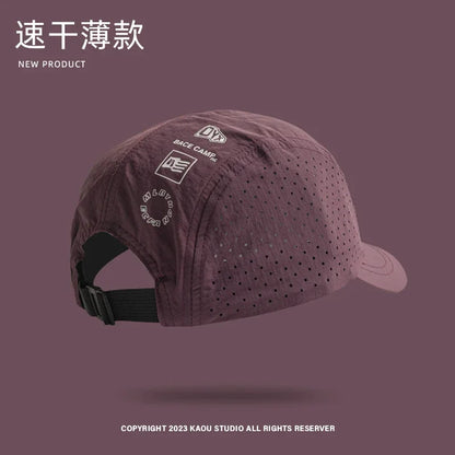 Summer 5 panel Baseball Caps for Men and Women Outdoor Camping cap Sun Protection Quick-drying Running Hat Breathable Golf Hat