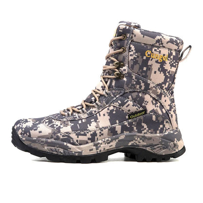 Men's Camouflage Tactical Boots Desert Waterproof Work Safety Shoes Mountaineering Shoes Ankle Boots Men's Outdoor Boots